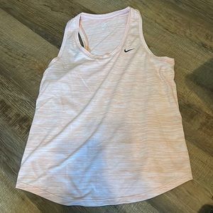Light pink Nike Dri-Fit tank top